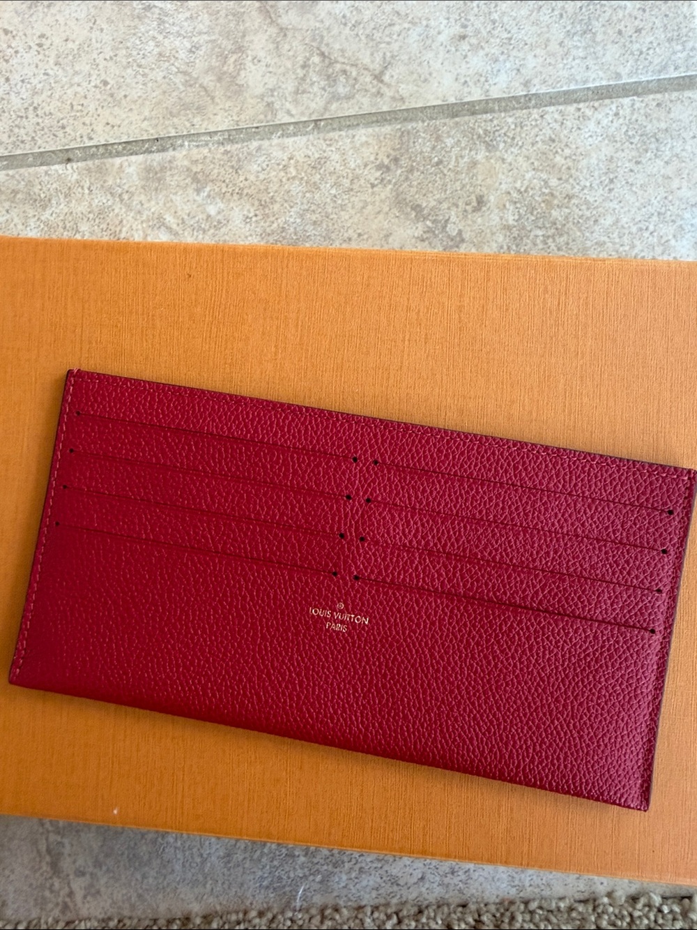 Louis Vuitton Felicie Pochette Red Monogram Empreinte - Picture 8 of 10